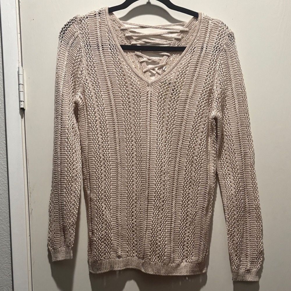 Guess Elegant Beige Knit Sweater